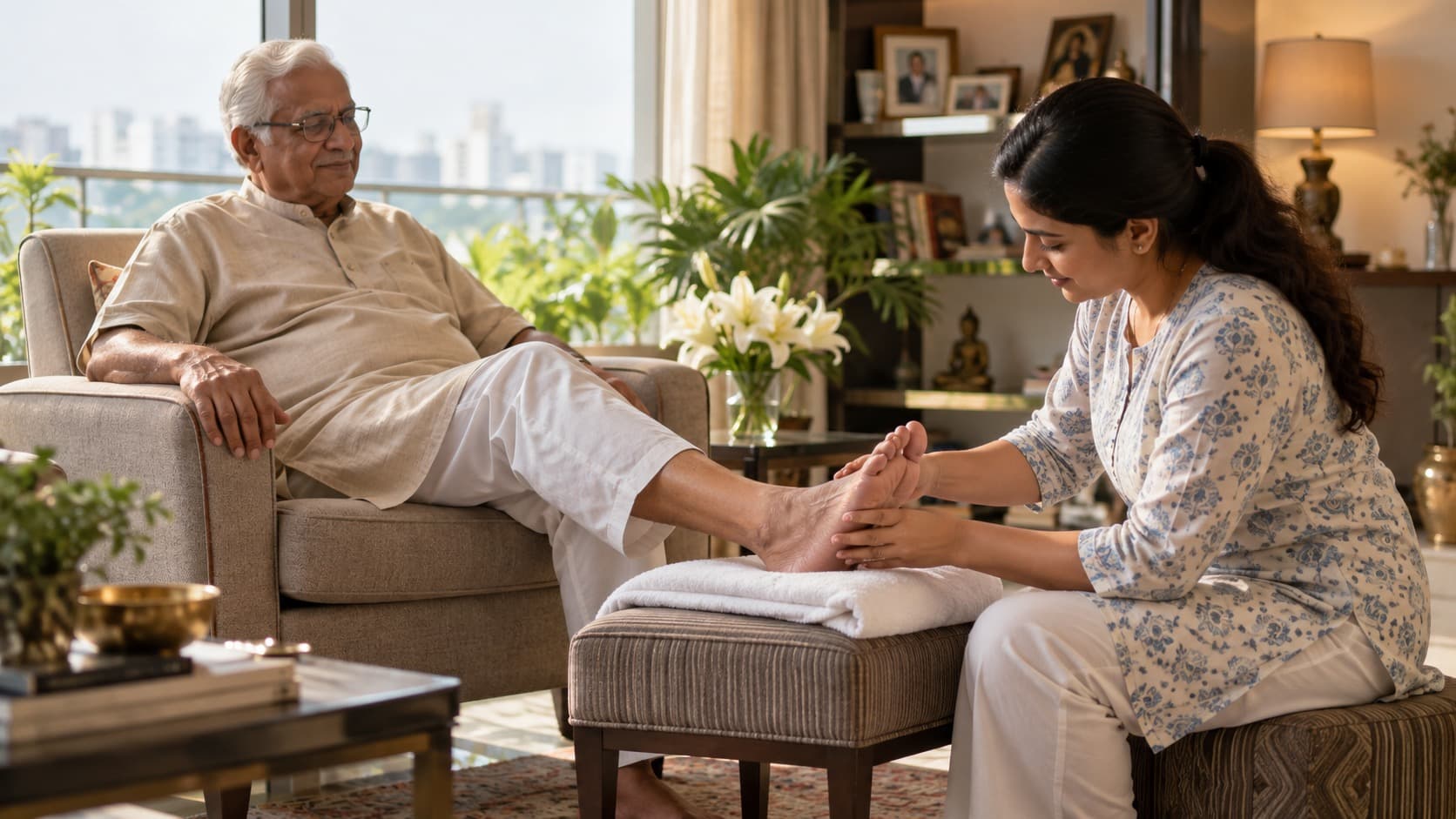 Foot Care for Elderly Parents: The Small Problem That Quietly Ends Their Independence