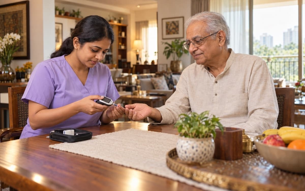 Blood sugar check at home