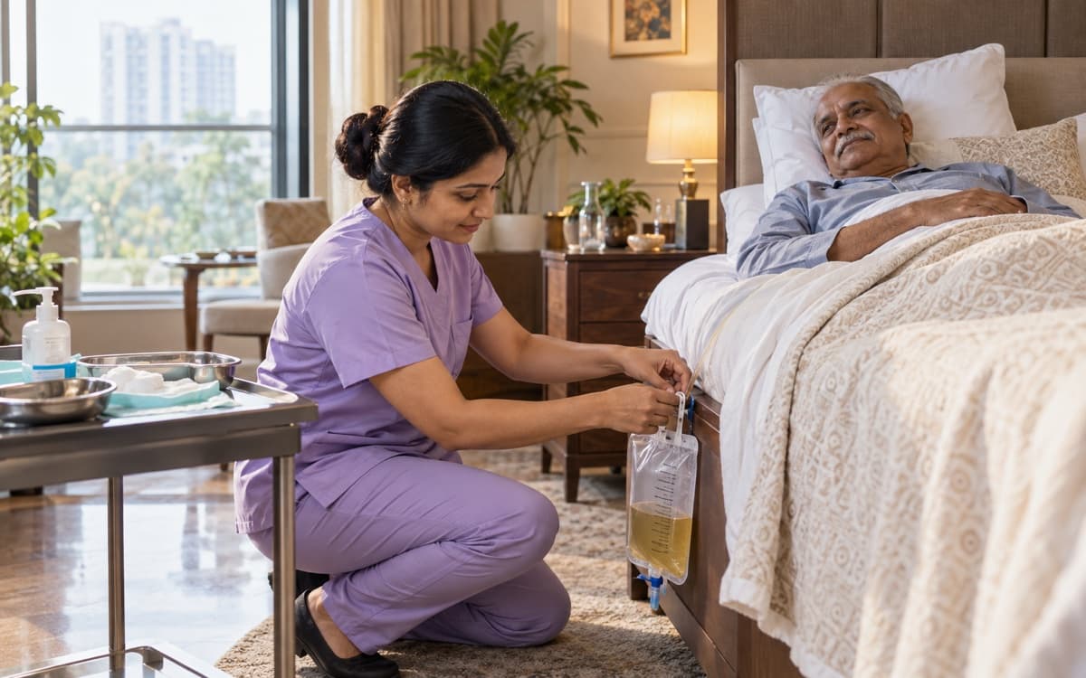 Catheter change & hygiene care