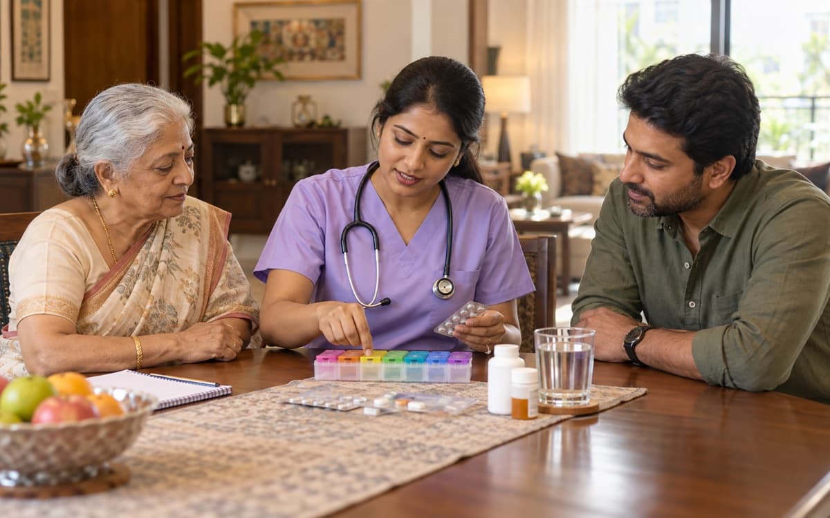 Medicine organiser & family briefing