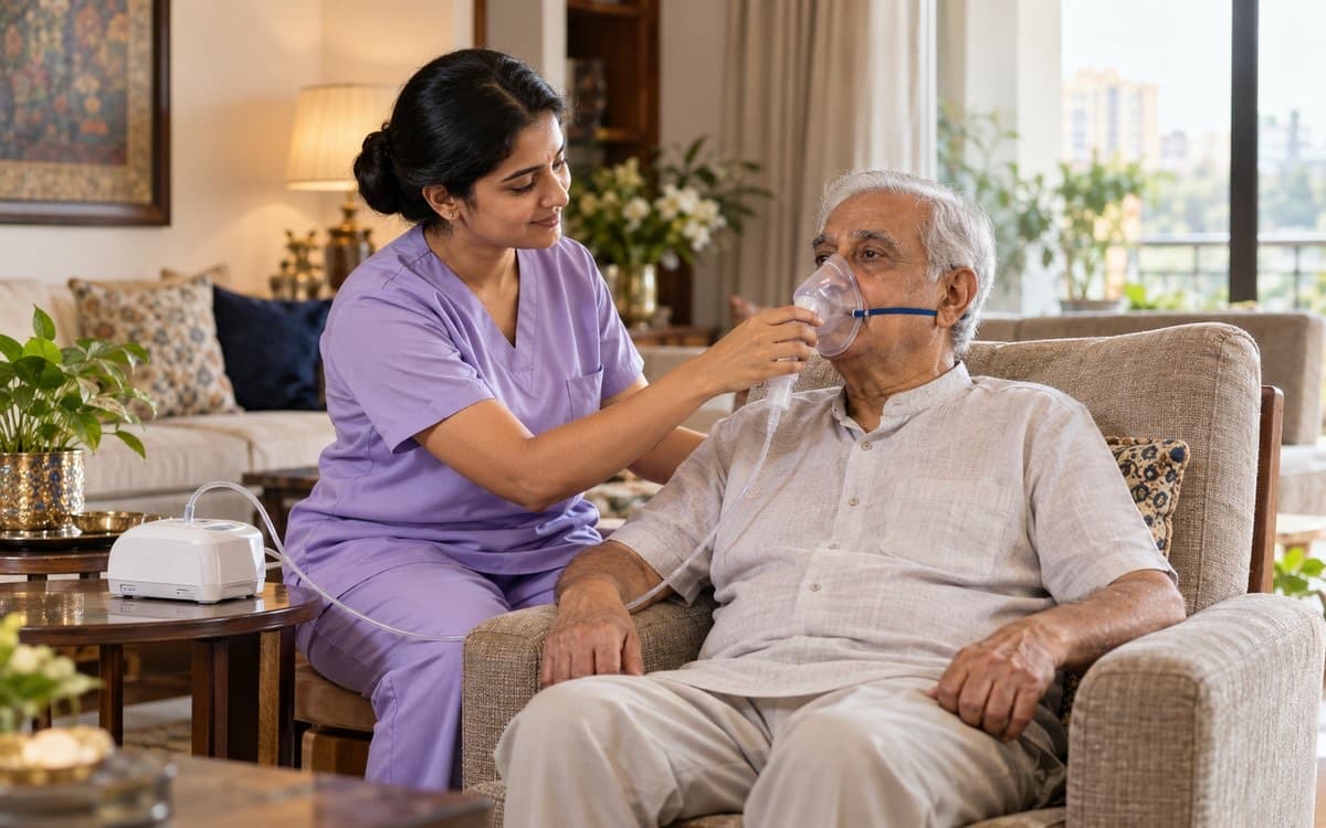 Nebuliser session at home