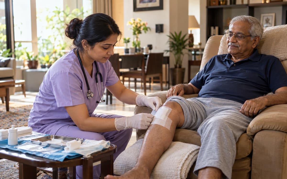 Post-surgery wound dressing