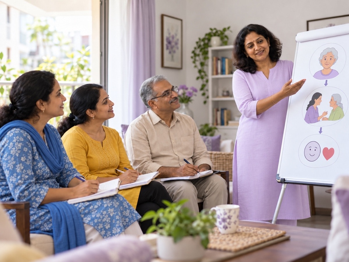 A small dementia-care training session