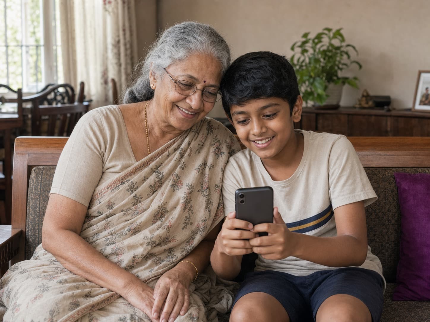 Grandchild Teaches Grandparent