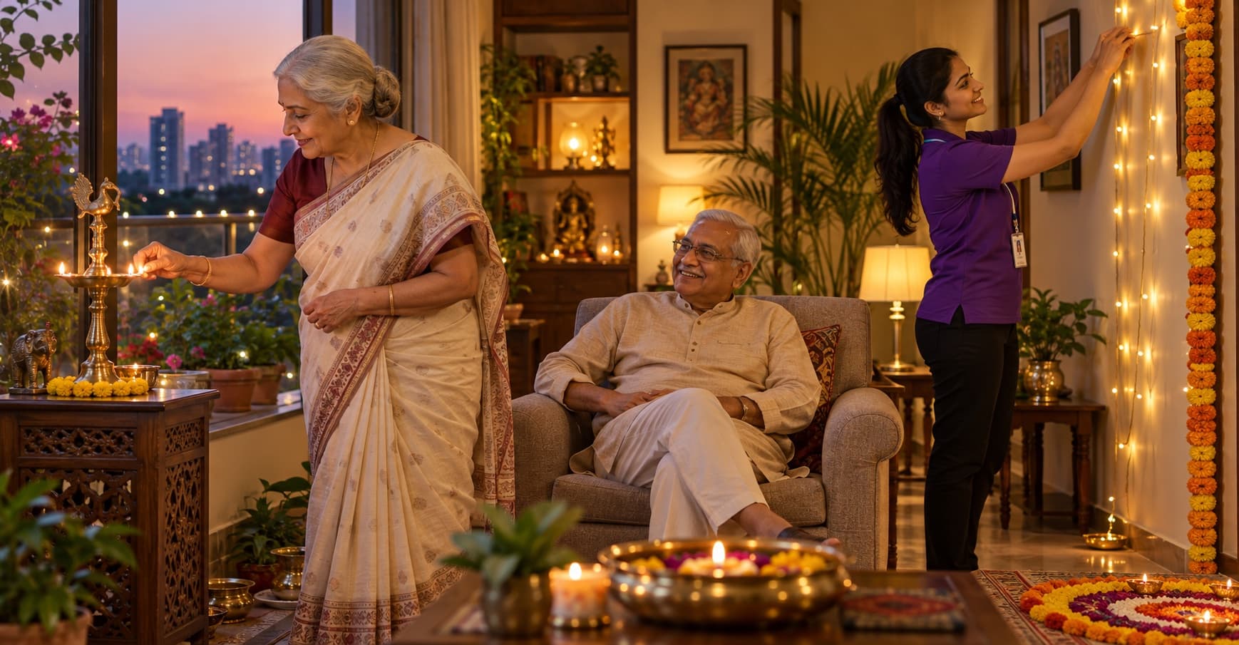 Diwali Safety for Elderly Parents in Bangalore