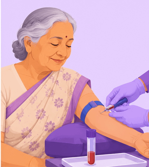 Keep Up the Blood Tests