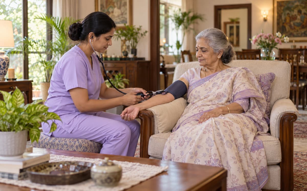 Nursing at home for older adults in Bangalore, by Kareverse